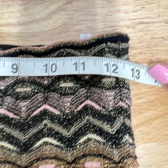 M Missoni Multicolor Patterned Lurex Knit Mini Tube Skirt IT 42 US 6 - Picture 5 of 7